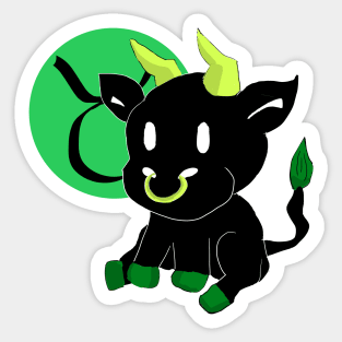 taurus bean Sticker